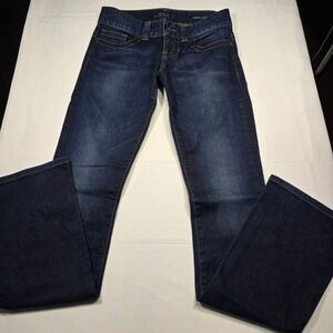 Y2K GUESS Daredevil Bootcut Jeans Womens 26 Dark Wash Low Rise Indigo
